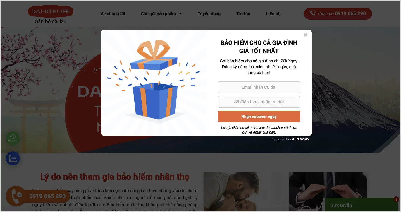 Banner quang cao bao hiem daiichi Alongay