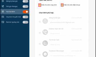 Hiển thị nút đa kênh trên nhiều thiết bị - AloNgay