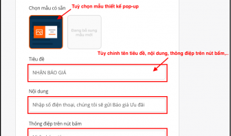 Lưu cài đặt để hoàn tất