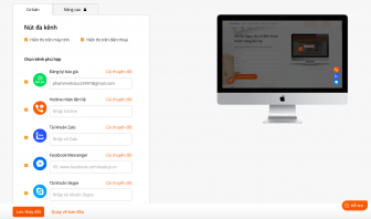 Chọn kênh liên hệ trên AloNgay