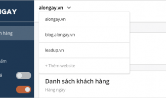 quan ly nhieu website Alongay cong cu marketing automation