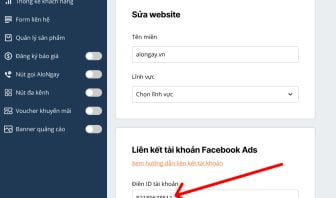 Hướng dẫn liên kết tài khoản Facebook Ads trên AloNgay